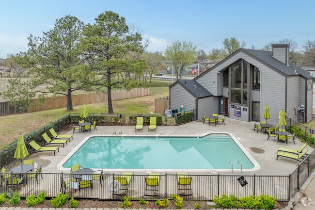 Pool Area - Hickory Grove Apartments