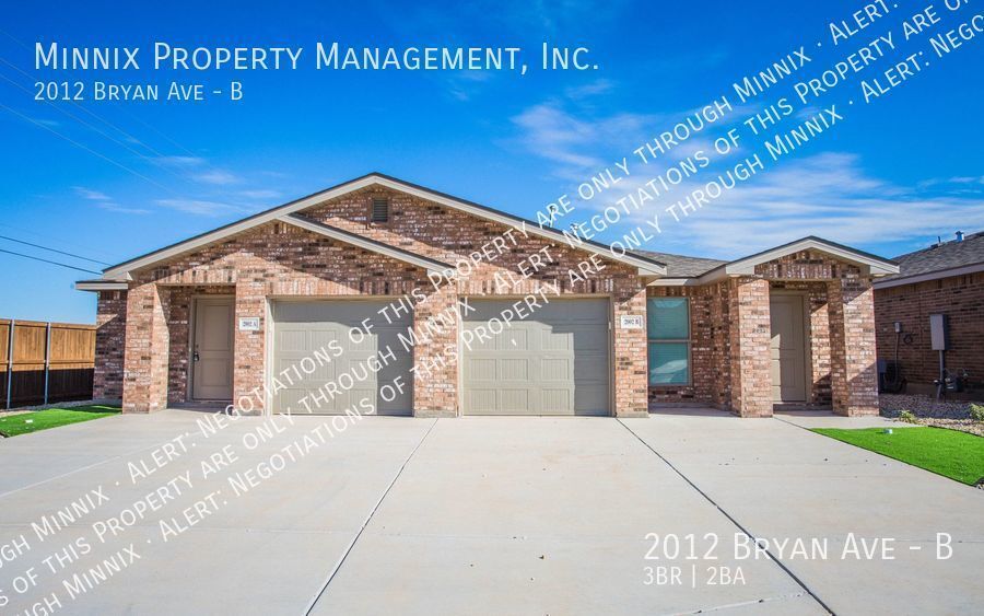2012 Bryan Ave Townhome Rentals in Wolfforth TX