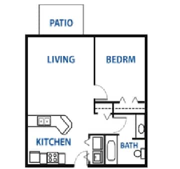 1BR/1BA - Prairie Sun I & II Apartments