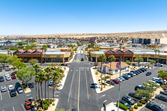The Outlets at Barstow, located in Lenwood, welcomes shoppers with its inviting entrance.