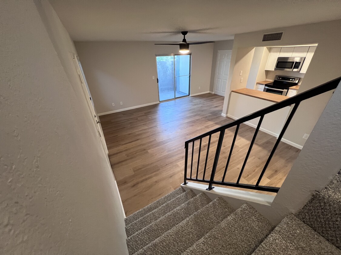 Living room and Kitchen downstairs - 7602 N 61st Ave