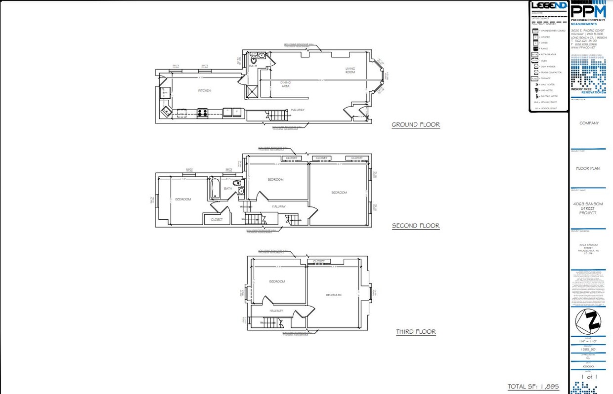 Plano de planta - 4063 Sansom St