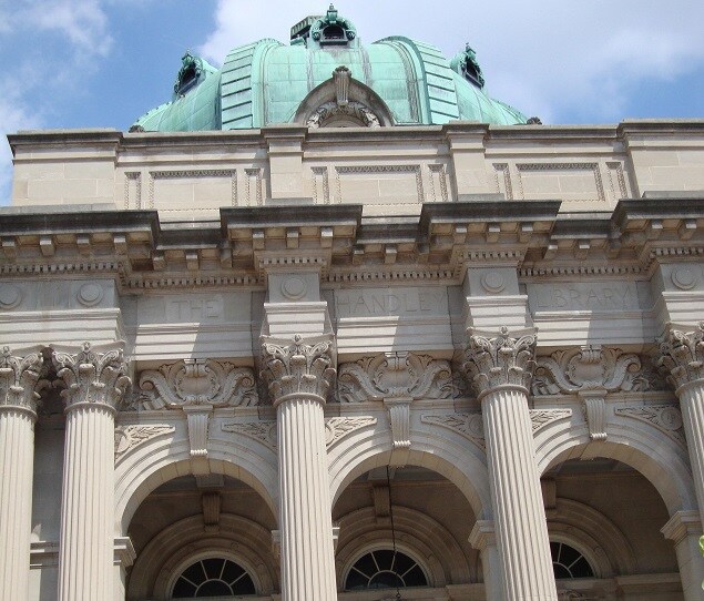 The historic Handley Library was built in 1913