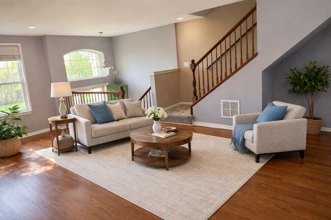 Sala de estar decorada virtualmente - 14707 Paul Revere Ct