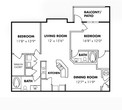 2 Bedroom/2 Bath B