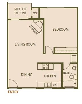 1BR/1BA - Richmond Court