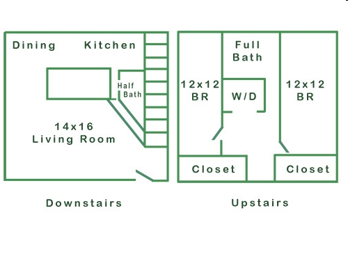 Apartamento de dos habitaciones - Feemster Lake Road Apartments