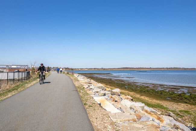 Jappa Park attracts cyclists and walkers on the Ocean Front Trail.