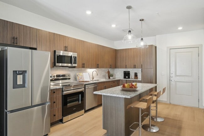 Virtually Staged Kitchen - Meridian at Wylie - 55+ Affordable Apartments