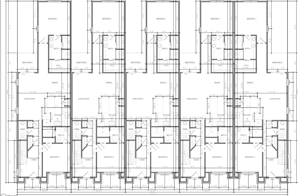 Plano de planta - 423 Sanders St