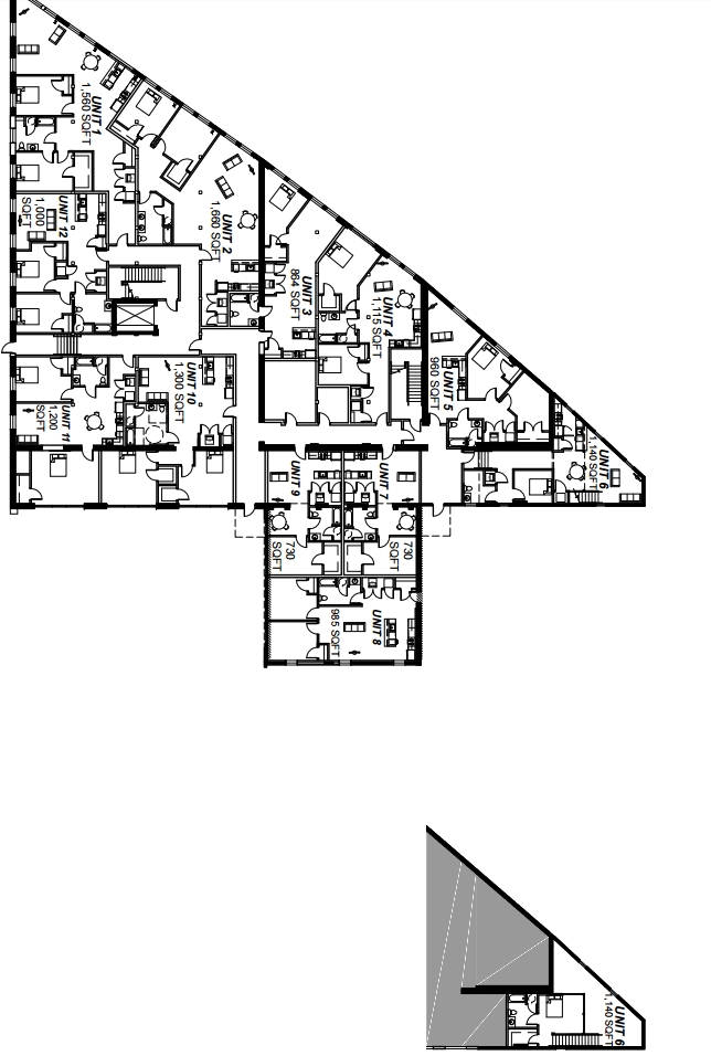 Plano de planta - Color Works Apartments