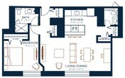 1 Bedroom 1.5 Bath - Unit 303