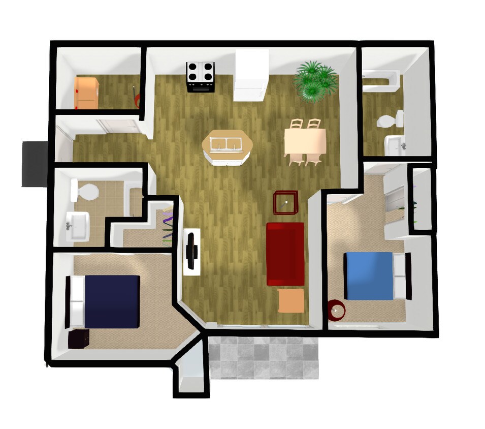 the bedroom for rent is the one on the left - 4850 1st Coast Tech Pkwy