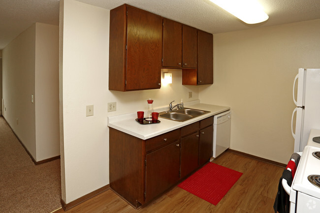 Two Bedroom - Kitchen - Hidden Valley Apartments