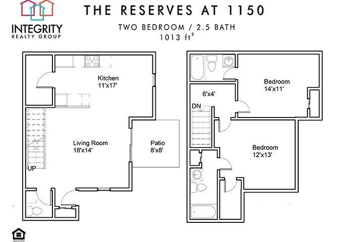 Parma / Reserves at 1150 – 2 Bed 2.5 Bath Town Home