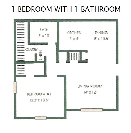 Plano de planta - Summerchase Apartments