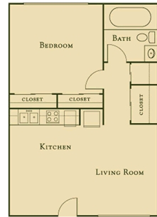 1HAB/1BA - McBride Apartments