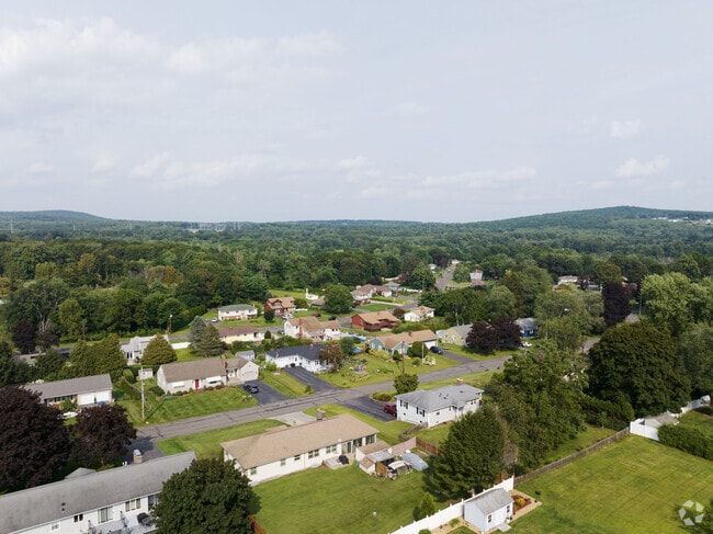 Homes spread out in Ludlow.