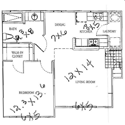 1HAB/1BA - Laurel Point Senior Apartments