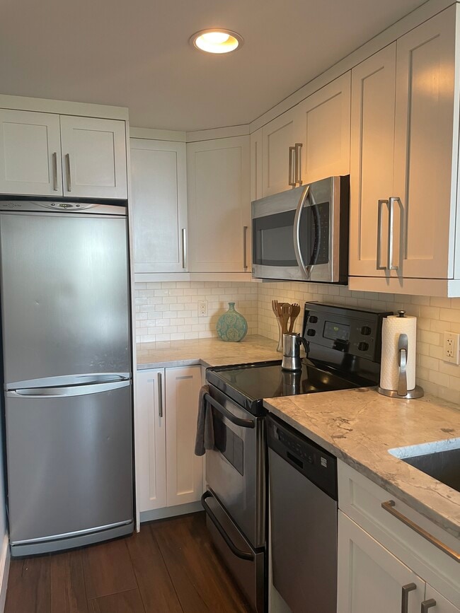 Fully equipped kitchen with dishwasher, dishes and pots and pans - 15 S Golfview Rd
