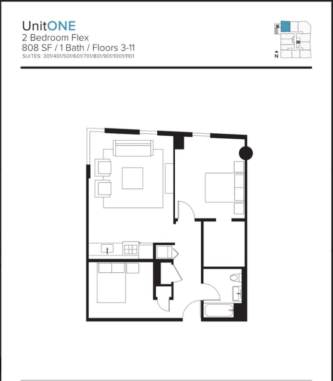 1611 W Division St Unit 304, Chicago, IL 60622 Room for Rent in