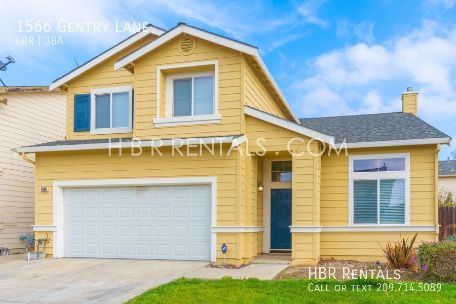 Tracy Four Bedroom Rental Now MOVE IN READY! House for Rent in Tracy