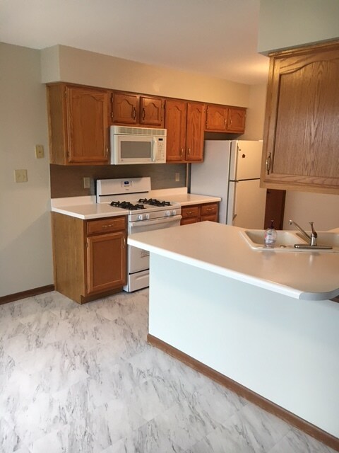 View from Eat-In kitchen area into kitchen. - 613 W 89th Pl