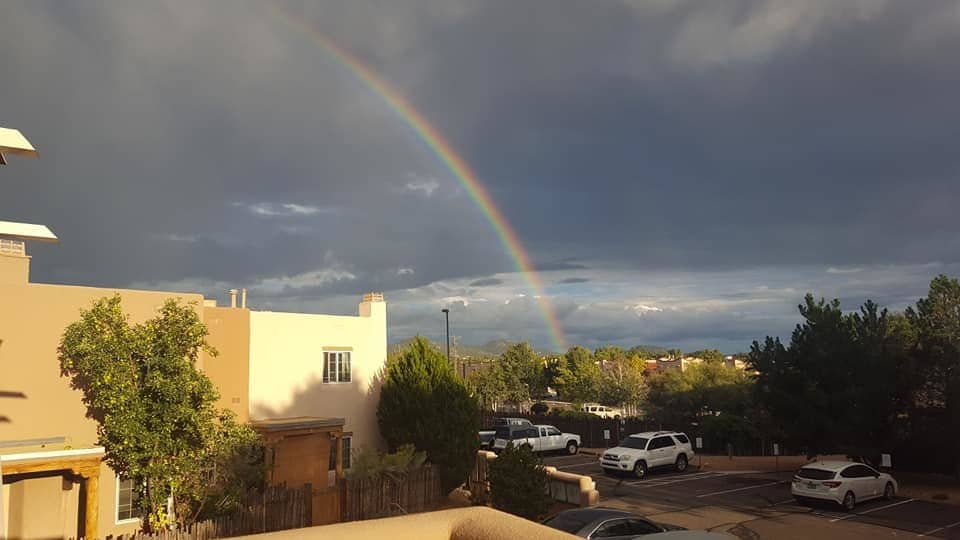 DAY VIEW Rainbow from balcony - 2210 Miguel Chavez Rd
