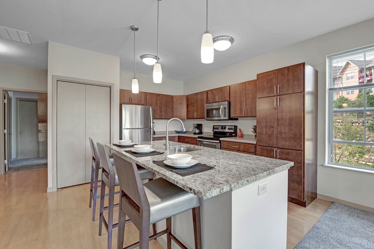 Cocina del apartamento - The Vue at Pinnacle Park