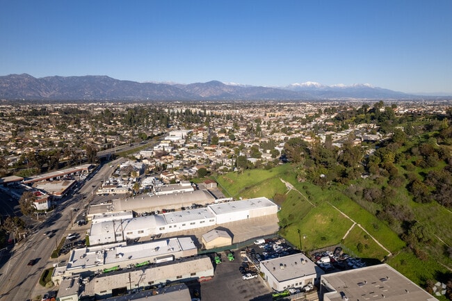 A view of the industrial area facing the main area of Monterey Park.