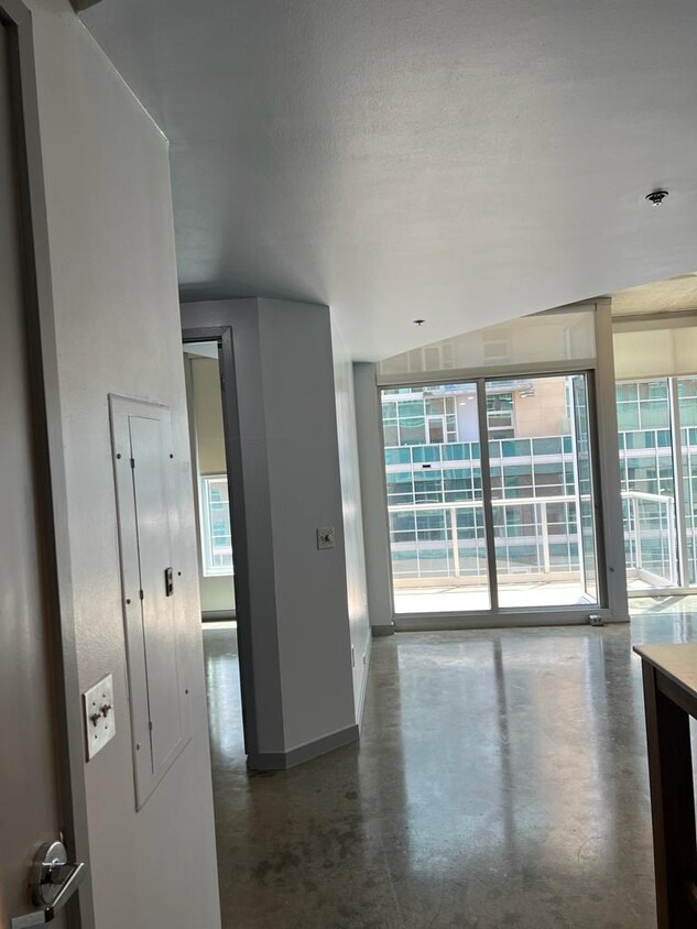 View of living room from entrance of apt - 600 12th Ave S