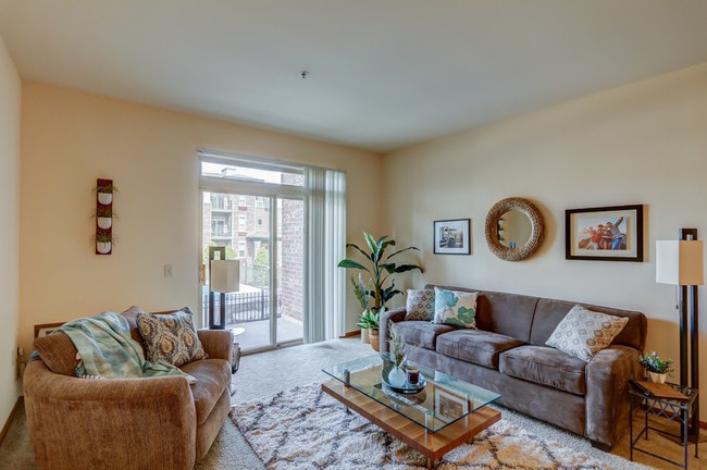 1BD Geneva Living Room - AutumnCreek