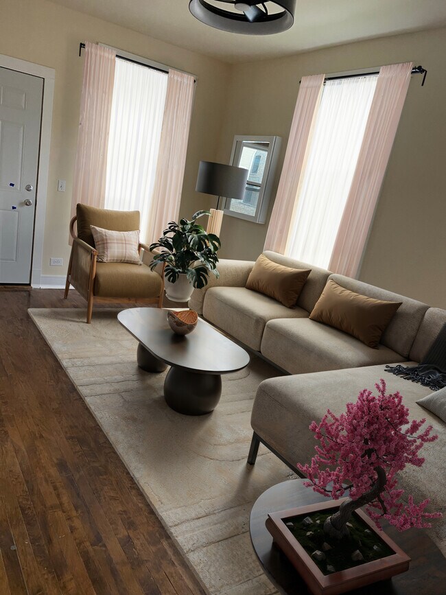 Sala de estar - Puesta en escena virtual - 3429 S Union Ave