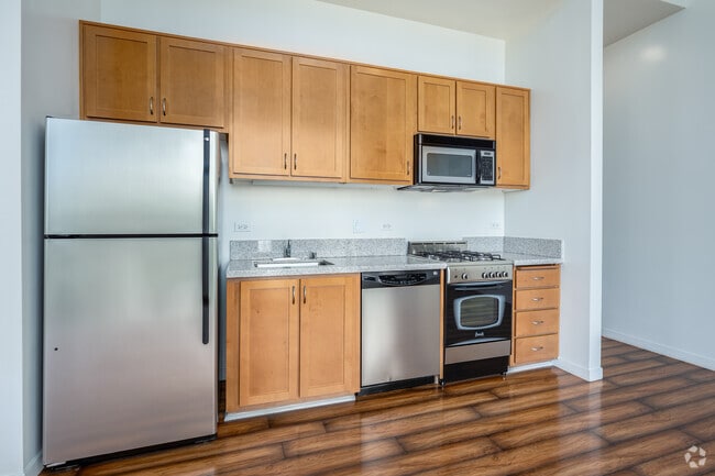 Studio - 791SF - Kitchen - The Cathedral Building