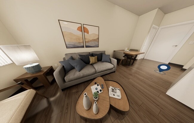 A1 - 1 Bedroom Living Area - The Cascalote Senior Apartments