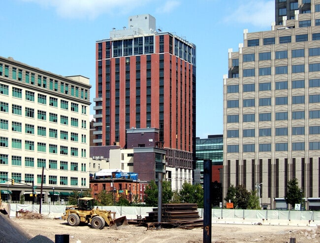 View from the southeast past the site of 77 Hudson Street - Montgomery Greene