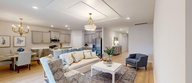 La Gran Sala es el espacio de reunión natural de la casa para el entretenimiento y el ocio nocturno. - 15580 Ruthie Lynn Dr