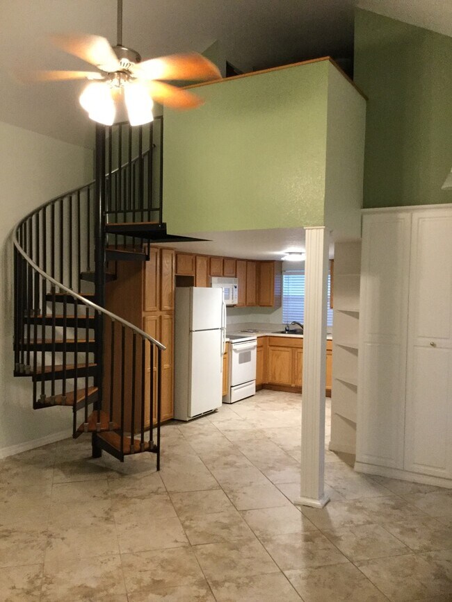 Stairwell to upstairs loft Bedroom - 2020 Lee Dr
