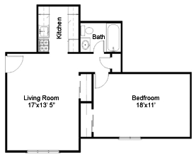 1HAB/1BA - Winchester Place Apartments