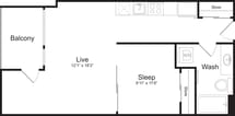Open 1 Bedroom G
