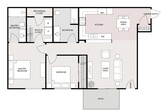 2 Bedroom 2 Bathroom - Lower