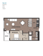 1 Bedroom Plan 1A1