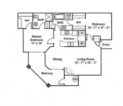 Floor plan with measurements - The Summit at Flagstaff