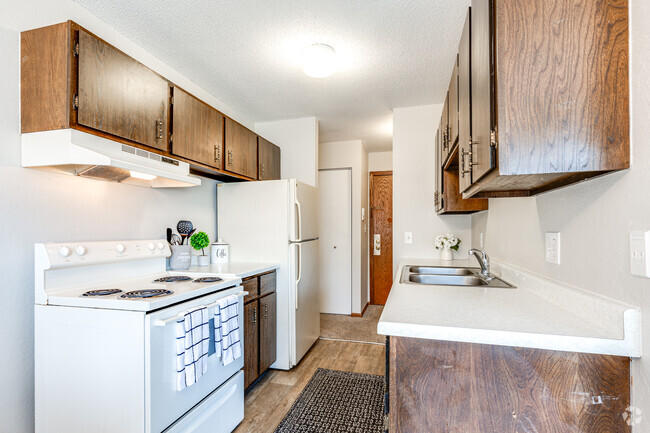 1BR, 1BA - 703SF - Kitchen - Hyacinth Apartments