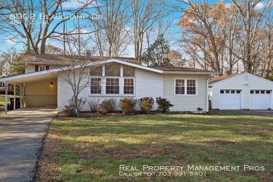 8902 Beauchamp Dr, Alexandria, VA 22309 House Rental in Alexandria