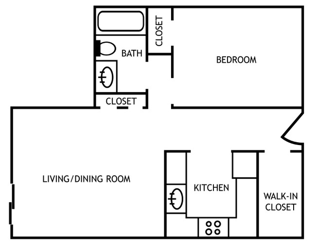 1HAB/1BA - The Fountains Apartments