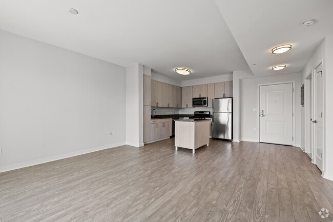 1BR, 1BA - 750 SF- Kitchen and Living Room - Postmark Apartments