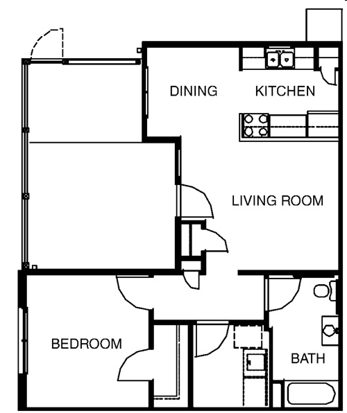 1BR/1BA - The Cottages at Great Bridge