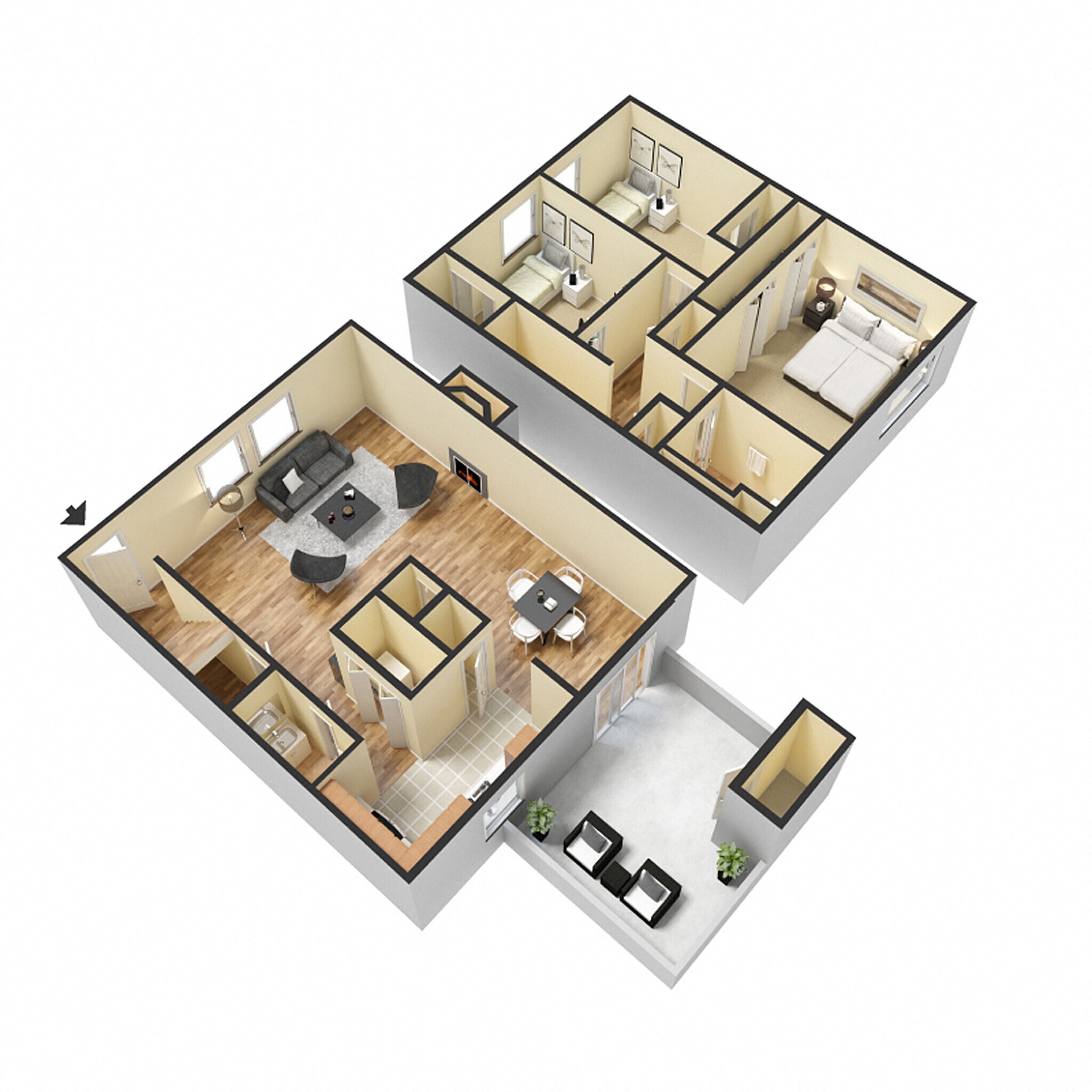 Briarwood of Toledo – 3 Bedroom Townhome