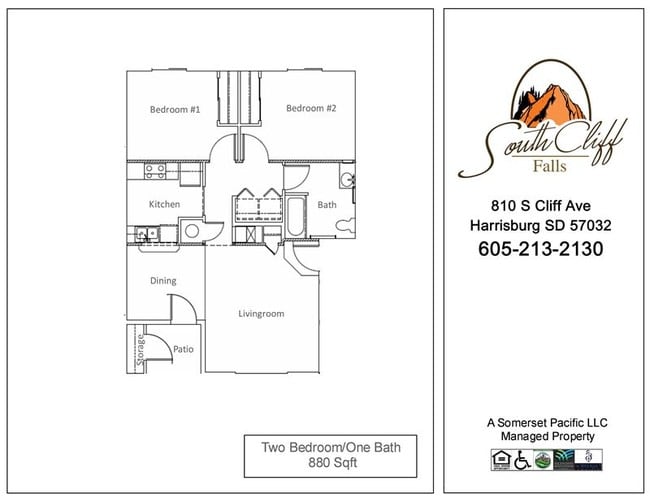 2bdr Flat FP - South Cliff Falls Apartments